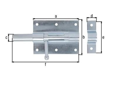 BOUTGRENDEL MET TEGENSTUK 95/135MM